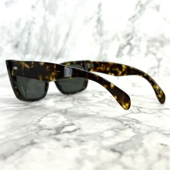 Raen Duran Sunglasses Brindle Tortoise Brown Rectangle Full Rim Frames